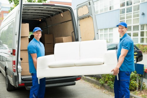 Man and van service loading furniture in Maidavale