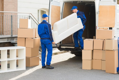 Removal team preparing a same day move in Maidavale