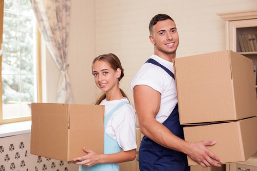 Packed removal van Maidavale service with secure furniture transport