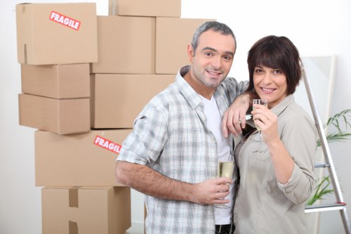 Careful loading process during a Maidavale flat removal service